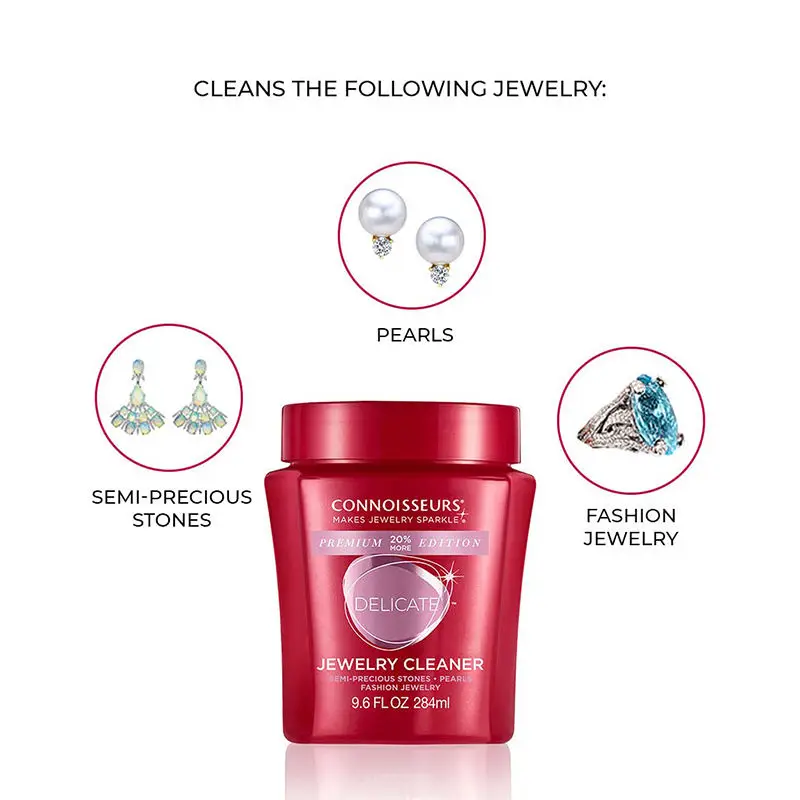 Lingettes à Bijoux Connoisseurs - Pour Or, Argent, Pierres, 25 Lingettes En Boîte