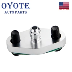 OYOTE New Turbo Oil Feed Inlet Flange Gasket Adapter Kit 4AN AN4 Fitting T3 T3/T4 T04