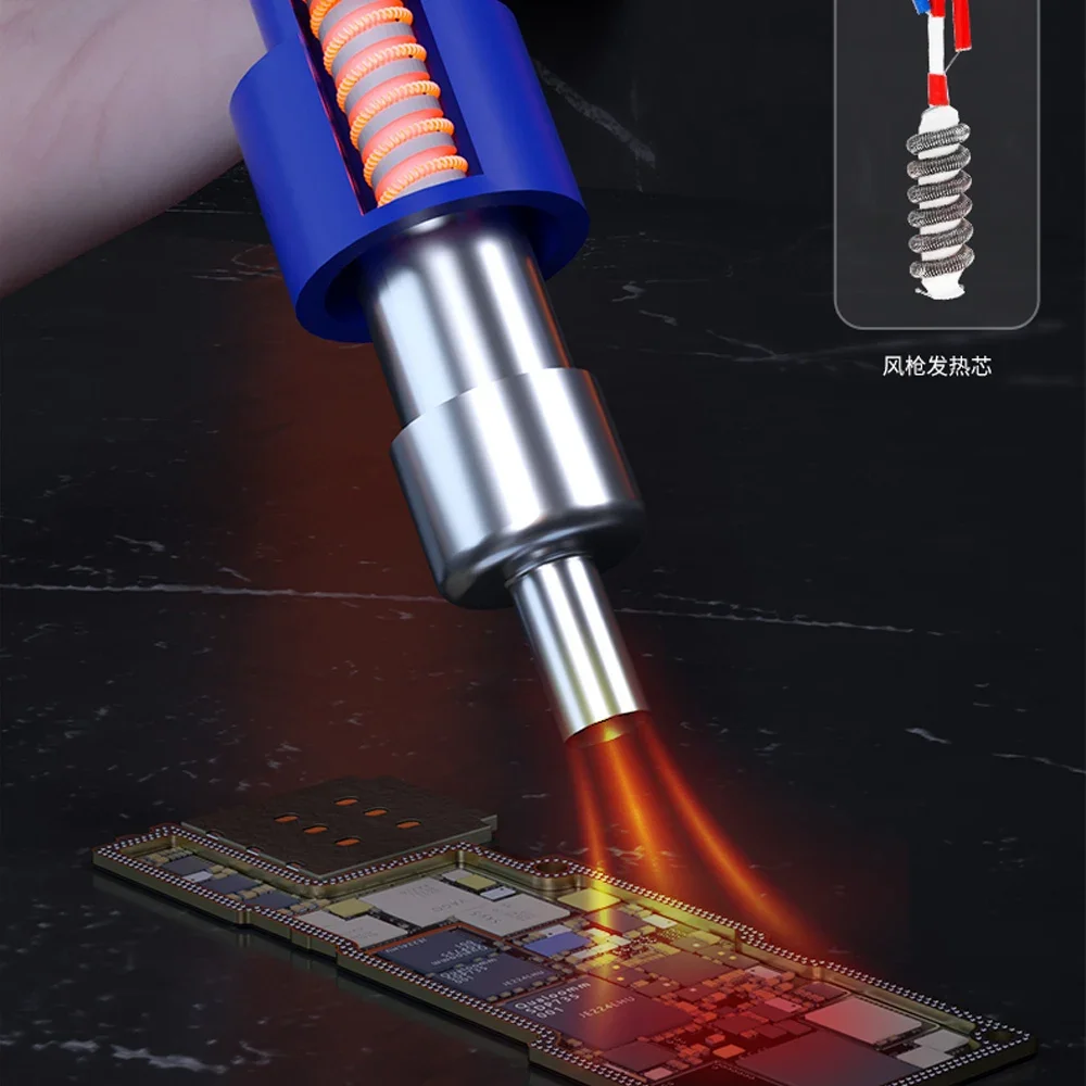 Soldering Station Soldering Tool Desoldering Station MECHANIC 957DW Soldering Stations Desoldering Station Two-scroll Hot Air Rework Station Heating Main Board Tin Solder