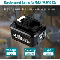 Batterie au Lithium 12V 6Ah, Rechargeable, pour perceuse électrique Makita L1016 BL1021B BL1041B, batterie de remplacement pour outils électriques 2