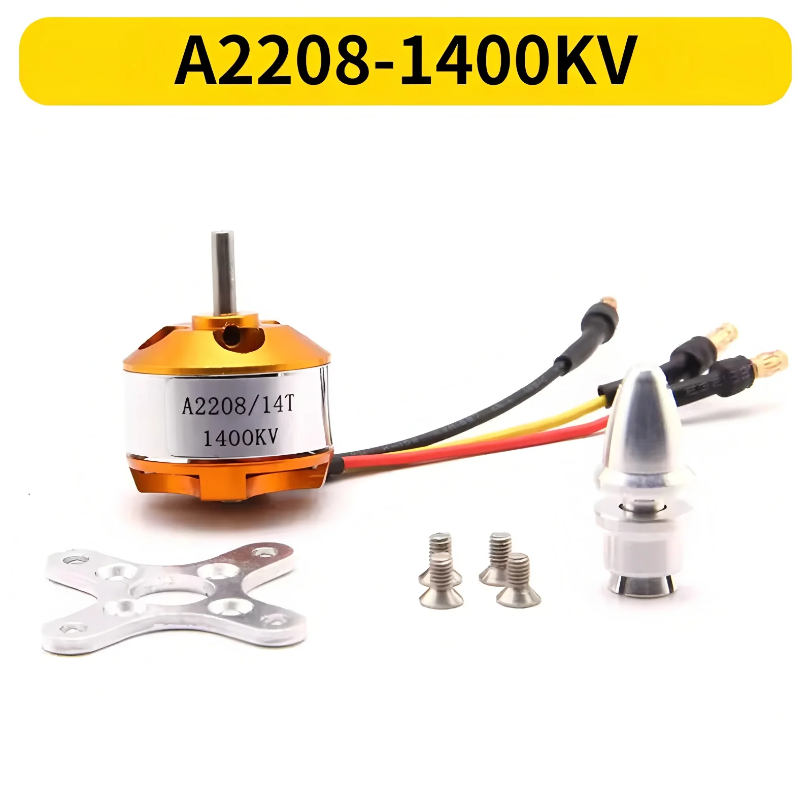 Moteur Brushless 2208 1400kv/2600kv pour Drone FPV RC