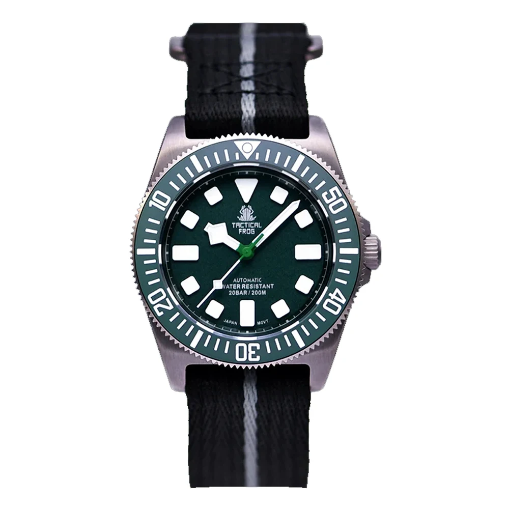 【ah415】 Tactical Frog Titanium Diver Watch NH35 Automatic Movement