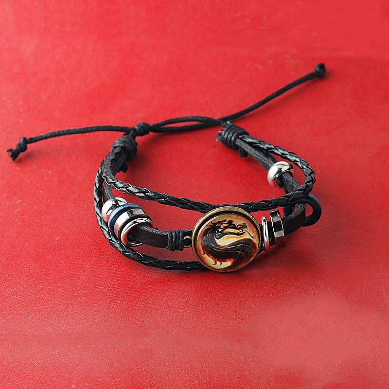 Аксессуары для браслетов Pulseras из аниме мотальный Комбат боевой MK Liu Kang RAIDEN RAIN