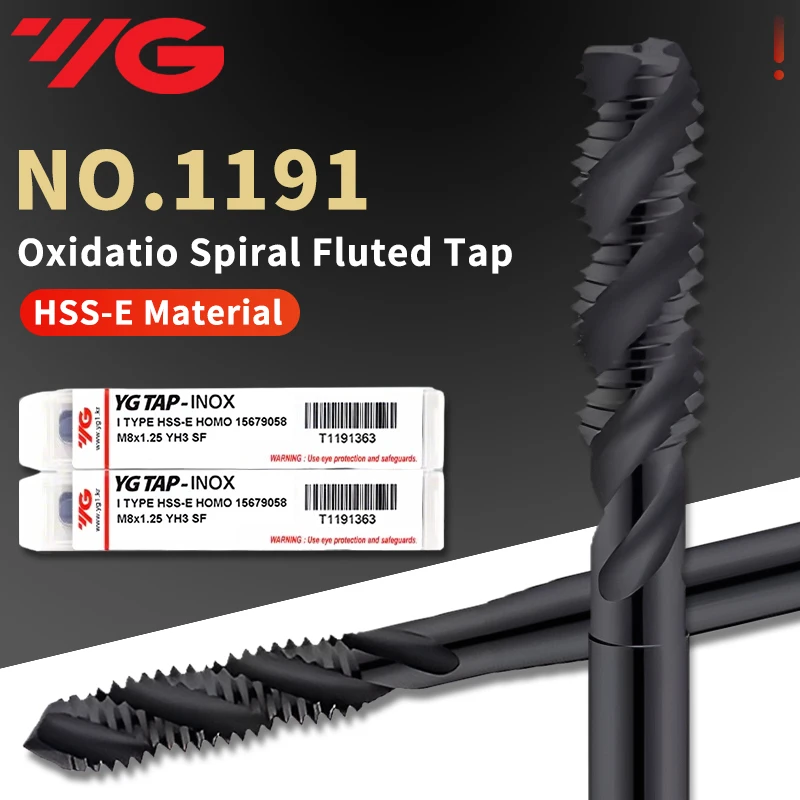 Korea YG T1191 Spiral Fluted Tap Machine Thread Tap