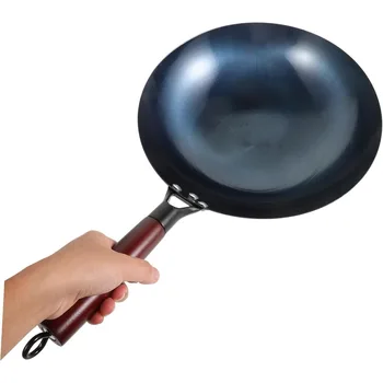 Hand Forged Iron Wok 1