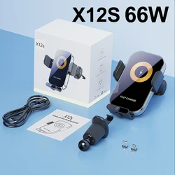 Wireless Car Charger 66W, Fast Charging Phone Mount with Intelligent Sensing (66W)
