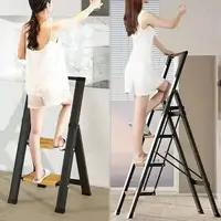 Aluminum Alloy Ladders Folding 2/3/4 Step Stools Herringbone Ladder for Home Thickened Telescopic Staircase T  Multifunctional 3