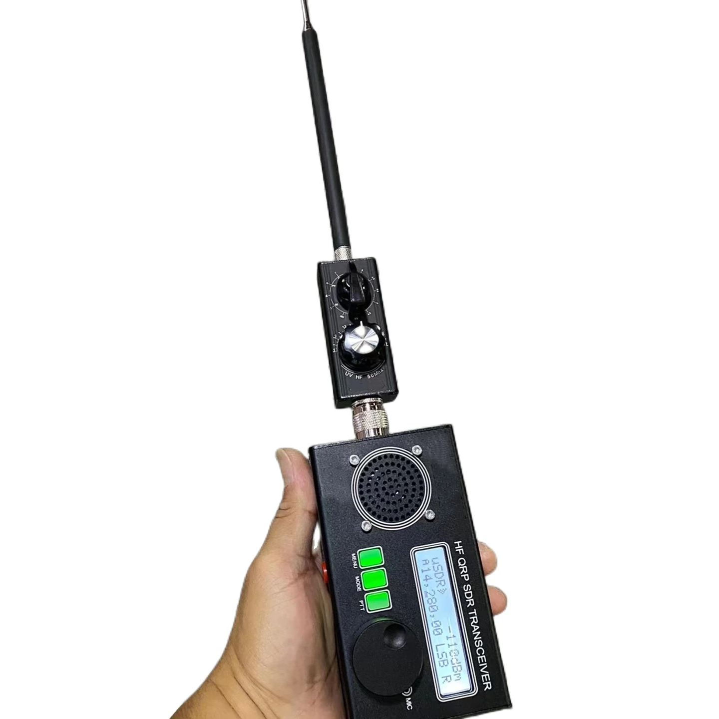 New USDX 8 Band SDR All Mode USB, LSB, CW, AM, FM HF SSB QRP Transceiver QCX-SSB + Mini-ANT 20W QRP Shortwave Antenna 6