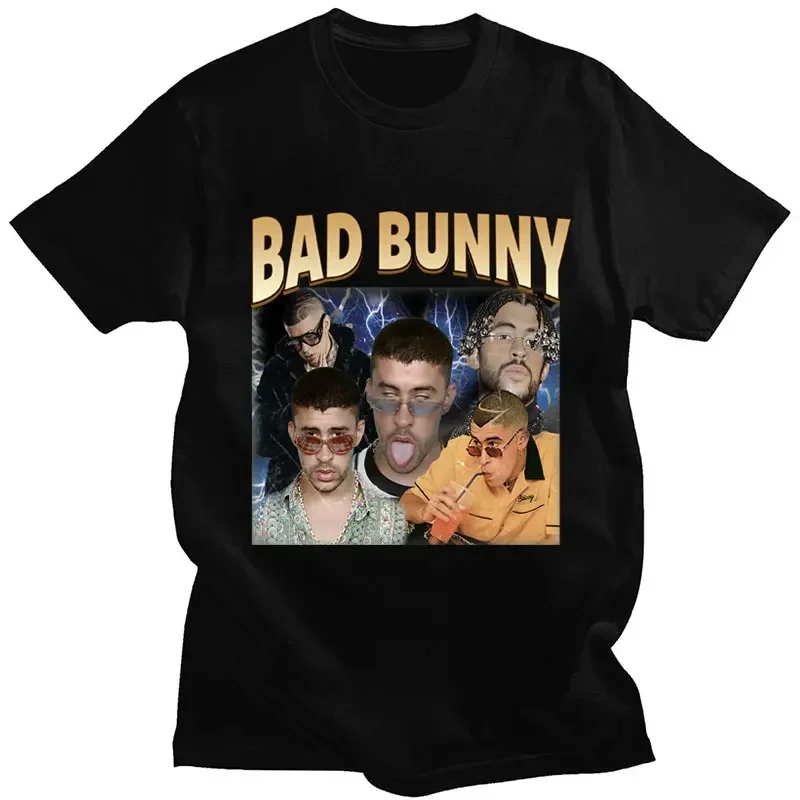 

Рапербабунниграфликерт-shirtmenwomenhiphopvintageshortsleeveoversizedcasualpopularTshirtstreetwearmale