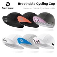 WEST BIKING Cycling Cap With Brim Summer Sunscreen Quick Dry Sport Hat Bicycle Hat Balaclava Unisex Breathable Hat Bike Headwear 1