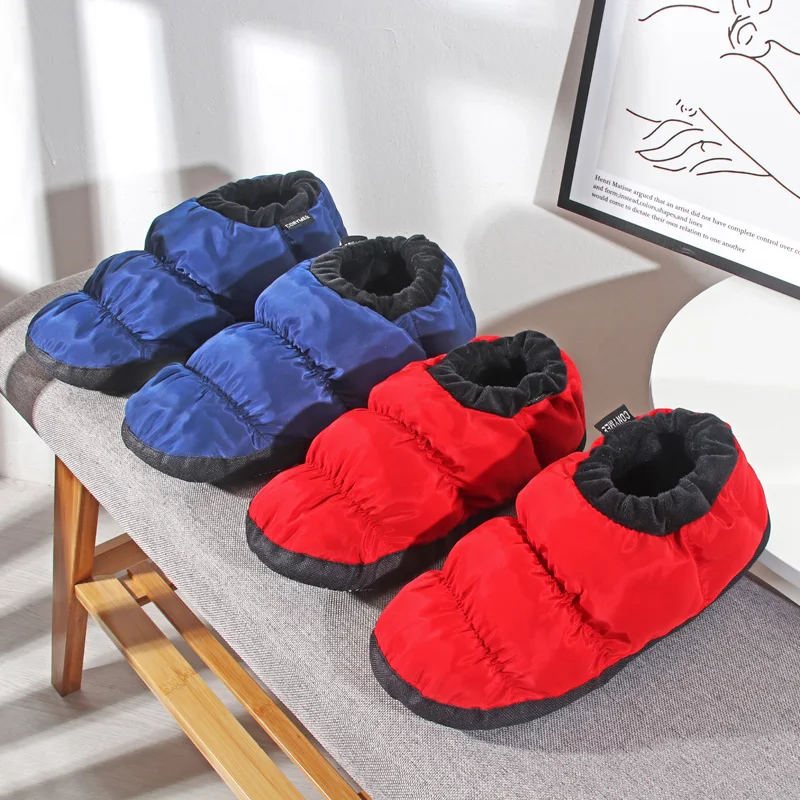 Winter Fur Slippers Woman Down-cotton Indoor Shoes Pantufa Men Women Casual Home Sneakers Warm Slipper Big Size Shoe Terlik