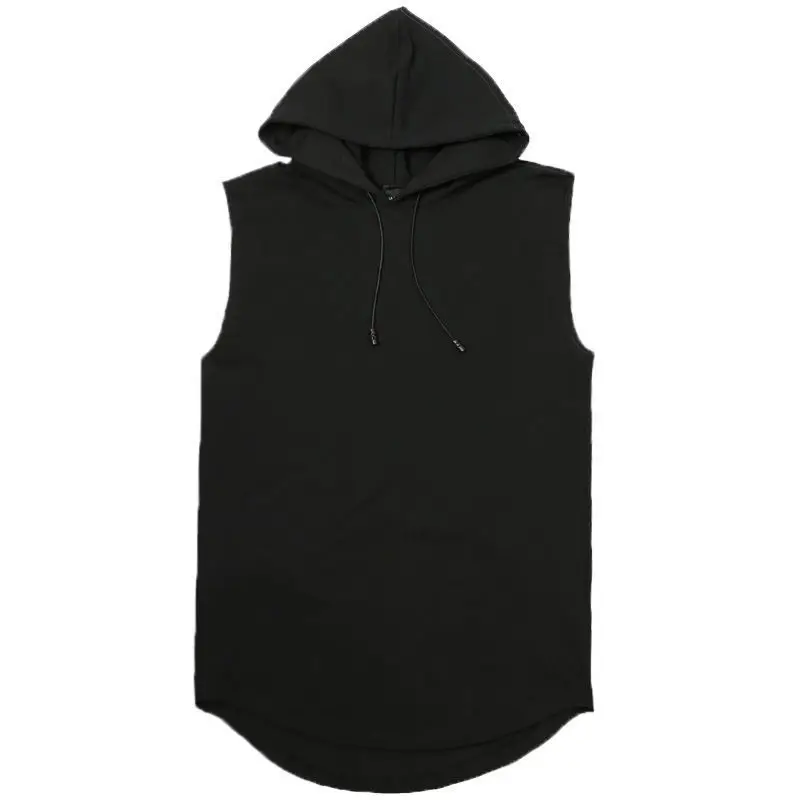 Women's Clothing Casual Loose Sleeveless Hoodies Summer New Solid Color Fashion Basics Pockets Patchwork Sweatshirts for Female 4