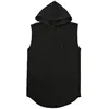 Women's Clothing Casual Loose Sleeveless Hoodies Summer New Solid Color Fashion Basics Pockets Patchwork Sweatshirts for Female 4