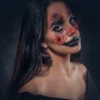 Bowitzki Halloween Makeup Special Effects Oil Face Body Paint Fake Blood Scar Wax Charred Ash Powder with Sponges Brush 6