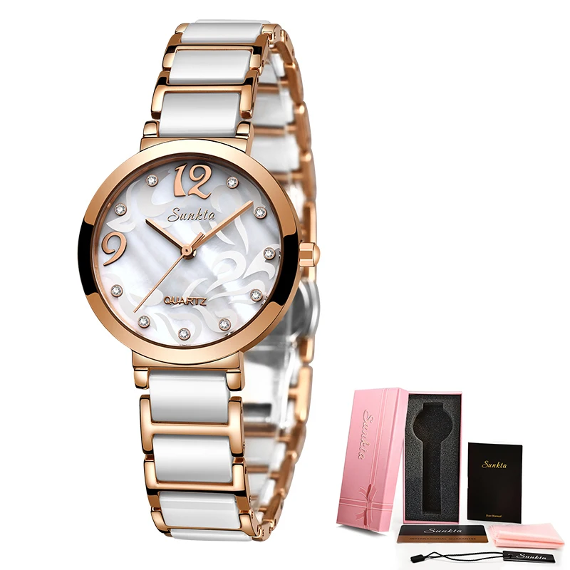Top Luxury Brand Rose Gold Quartz Women's Watch Ladies Fashion Watch Women Wristwatches Female Clock Relogio Feminino Masculino