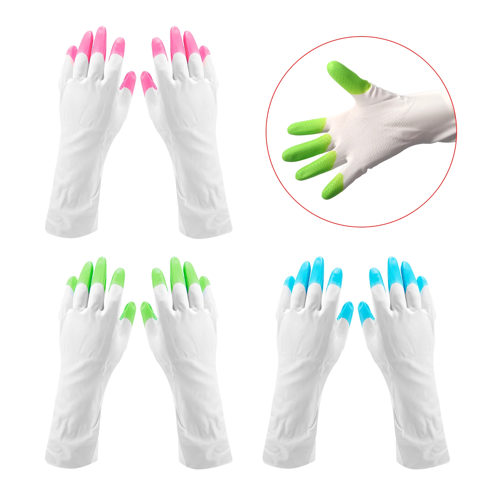 Gardening Waterproof Gloves Garden Work Gloves Planting Cultivation No Dirty Hands Gloves Housework Hand protection Gauntlet 6