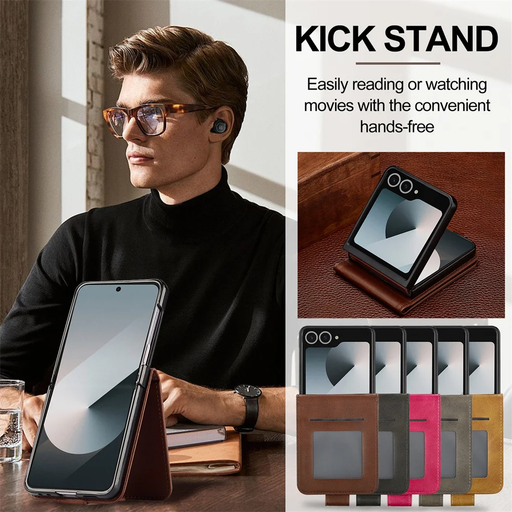 Premium Wallet Case with Card Holder - PU Leather Flip Cover