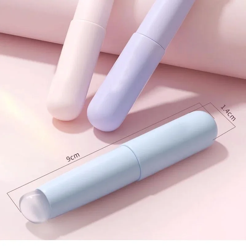 Nail Art Silicone Applicator Stick Portable Round Head Pigment  Soft Brush Like Fingertips Lipstick Q-elastic Smudge Makeup Tool