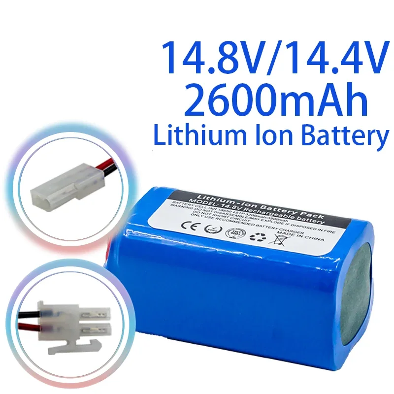 

4S1P 18650 14.8V/14.4V 2600mAh Lithium Ion Battery Pack,For ILIFE A4 A4s V7 A6 Etc Robot Vacuum Cleaner Rechargeable Battery