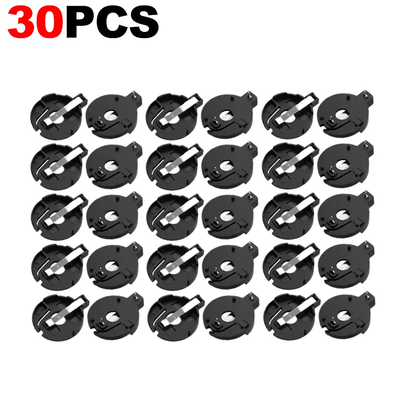 10-100Pcs CR2032 Battery Holder Coin Cell Case CR2032 CR2025 CR2016 Coin Button Battery Holder with 2Pin 3V Solder Mounting Lead image 9