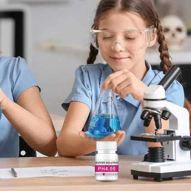 Ph Oldat Puffer -Mérő -Tesztmérő Kalibráláshoz Újrafelhasználható 50 Ml -Es Üveg 4,00 6,86 9,18 Kalibrálás - Image 2