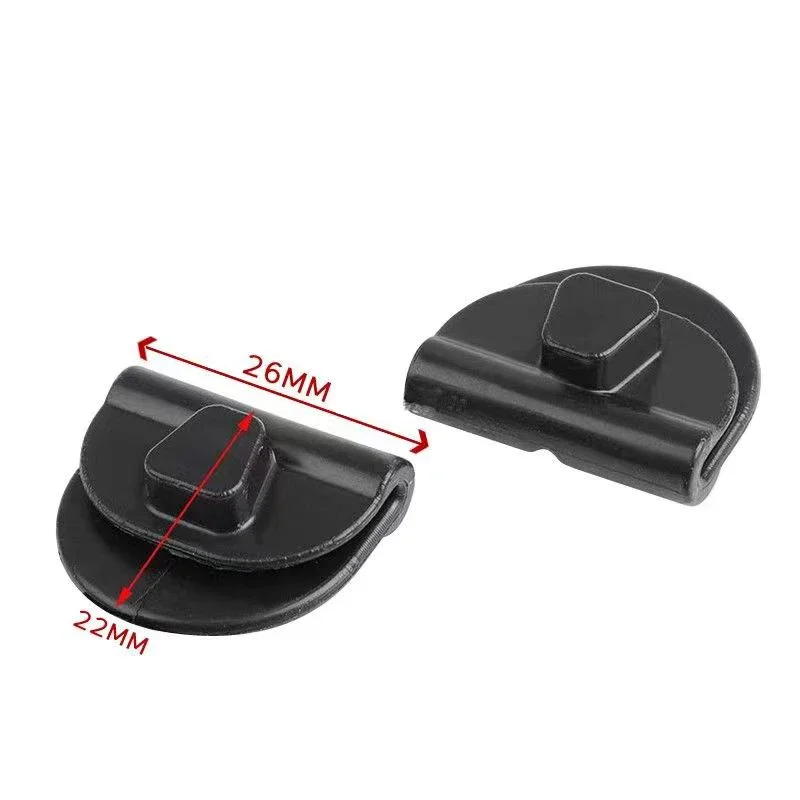 Black Side Battery Cover Clips Mount Clamp L&R Fits For Harley Sportster XL883 XL1200 48 72 2004-