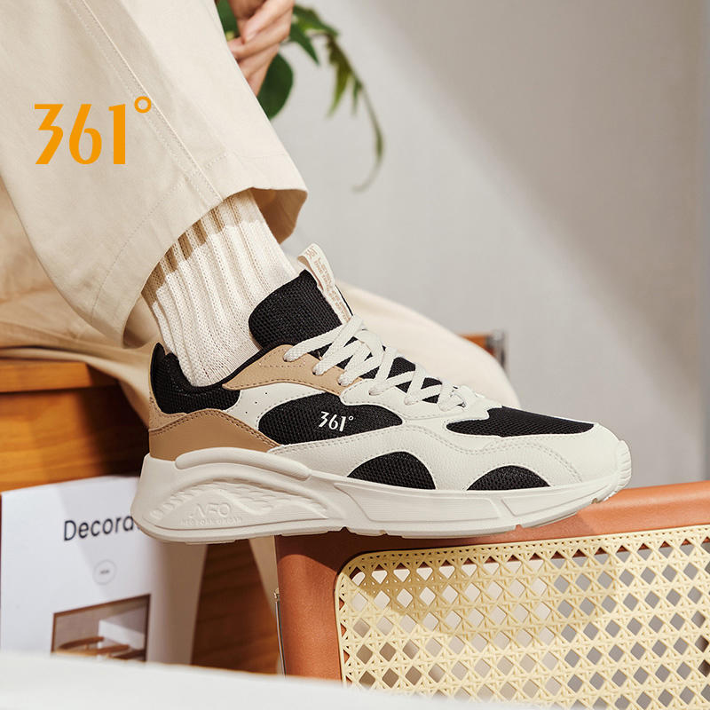 361 Degrees Men's Casual Shoes Spring New Wear-resistant Comfortable Versatile Breathable Lightweight Male Sneakers 672516720