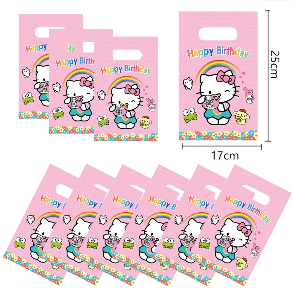 thumbnail image 1 of Bolsa de regalo de plástico con forma de mascota japonesa, 10, 20 o 30 unidades, para galletas y dulces, temática Kawaii, suministros para cumpleaños de niños, regalo para el hogar y decoración, 1 of 5
