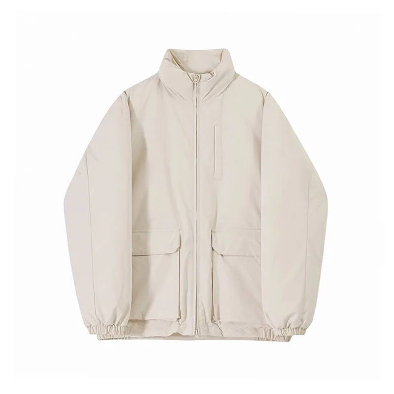 

Stand Collar Workwear Cotton Coat Men's Winter Warm Loose Jacket Coat
