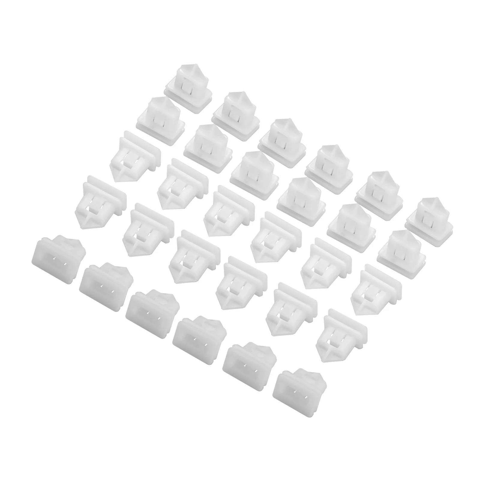 30Pcs Car Guard Plate Snap Clips Plastic Fastener Door Side Skirt Edge Beam Bottom Edge Rivets For Volvo S40 S80 S60 S80L C30