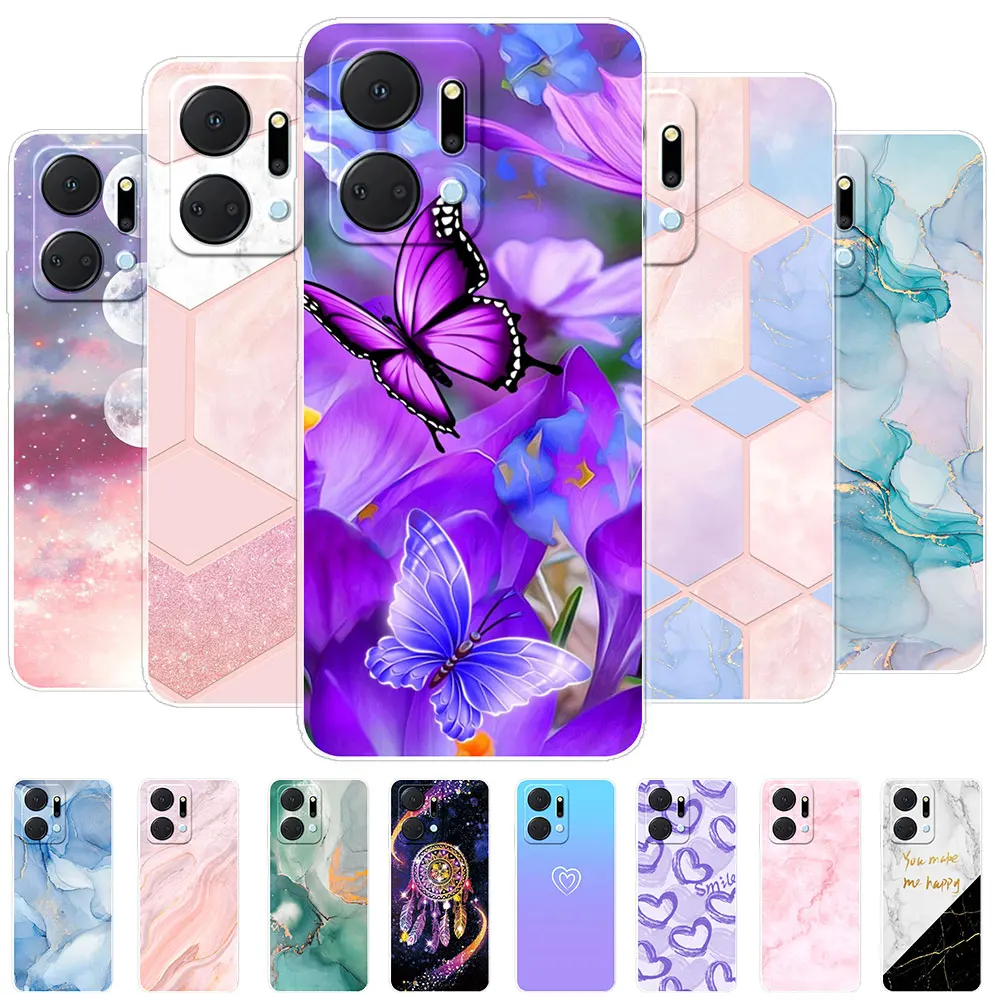 Per Huawei Honor X7A Custodia 6.74 "Fashion Printing Cover Morbida In Silicone Per Honor X7A Custodie Per Telefoni Coque Per Honor X7A Shell Fundas