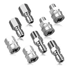 3/8 Inch Pressure Washer Coupler Quick Connect Plug Stainless Steel Male and Female Quick Connect Fittings Washer Accessories 1