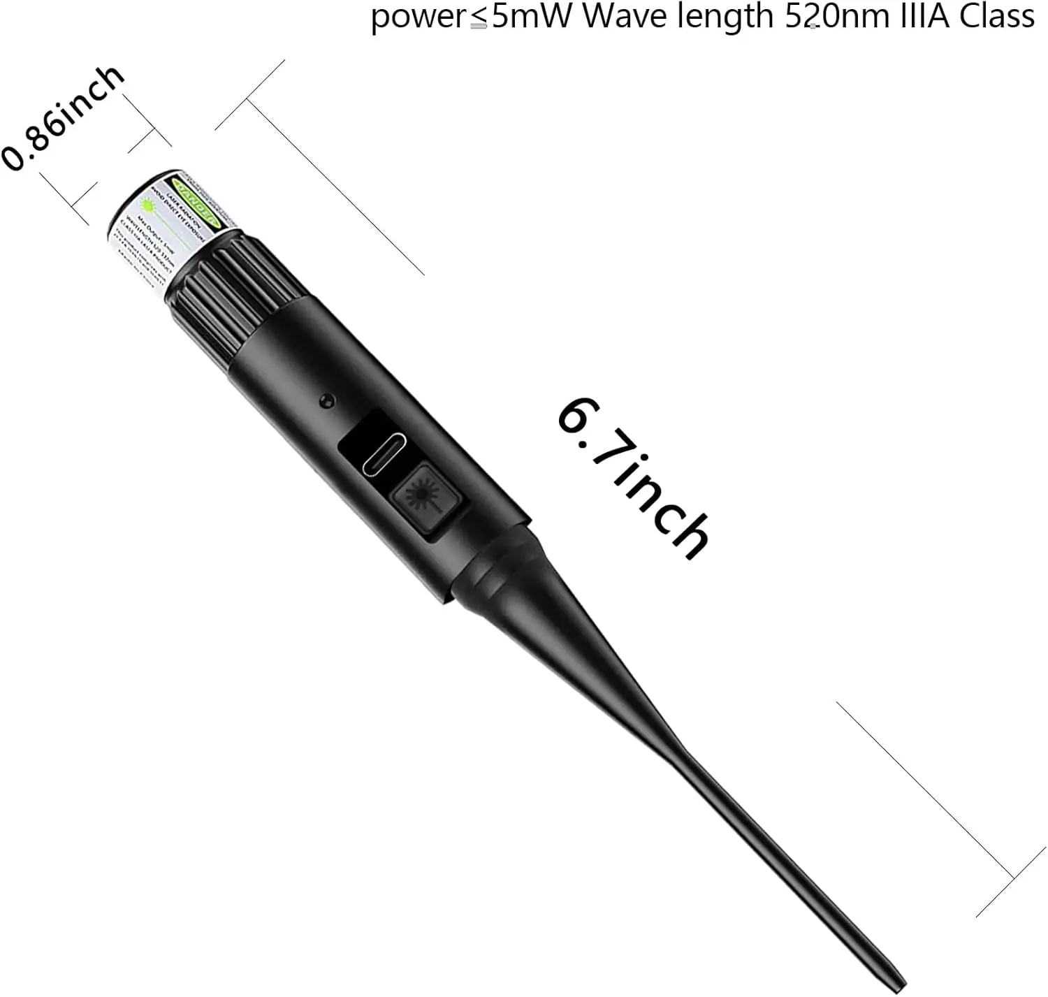 Red Laser Bore Sighter Collimator .17 .22 To 12GA Caliber Sight With 32 Adapters
