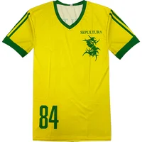 Maillot de football Sepultura à manches courtes 84, T-shirts Metal Band, hauts pour hommes et femmes, streetwear décontracté, vêtements de mode 1