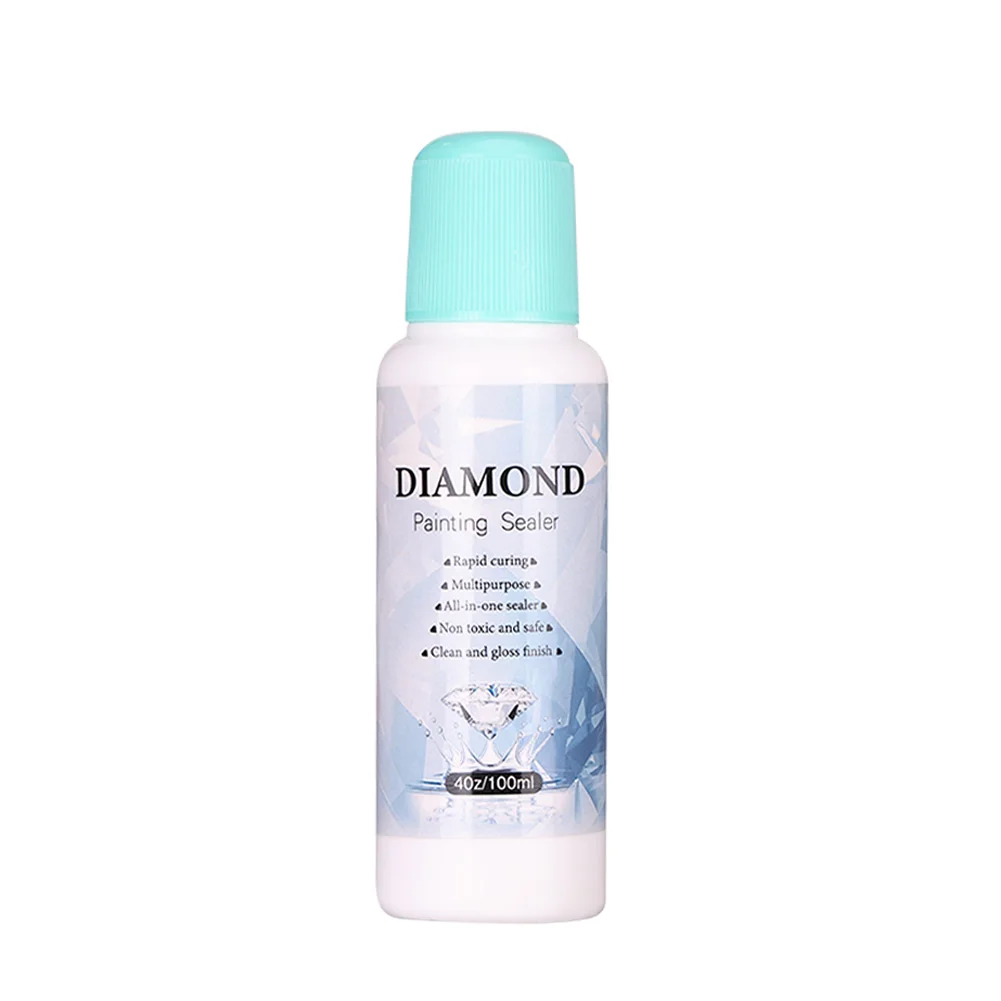 1-2pcs 100ml DIY Diamond Painting Conserver Permanent Hold Shine Effect Sealer for Diamond Painting Brightener Glue Keep Shiny