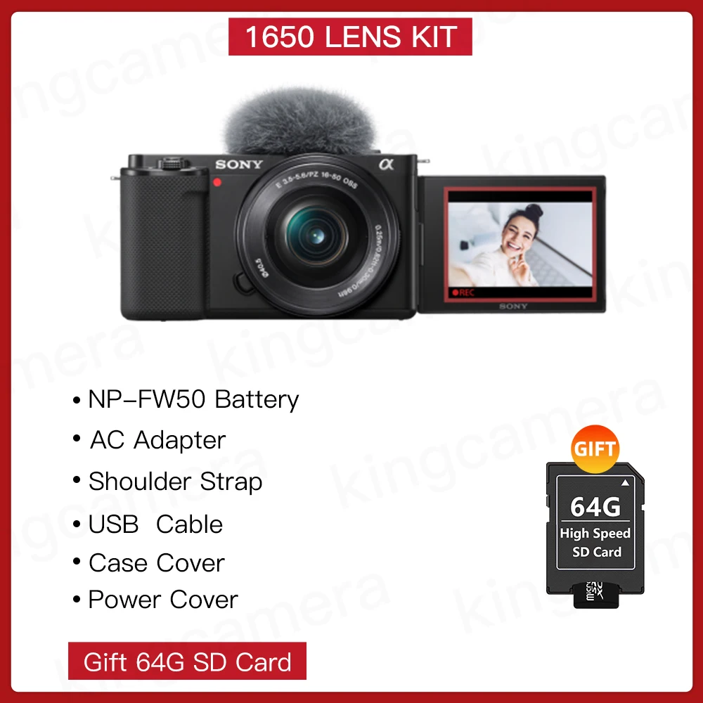 Sony Vlogging Camera ZV-E10 + 16-50mm + Bluetooth Vlogging Grip GP-VPT2BT -  Kamera Express