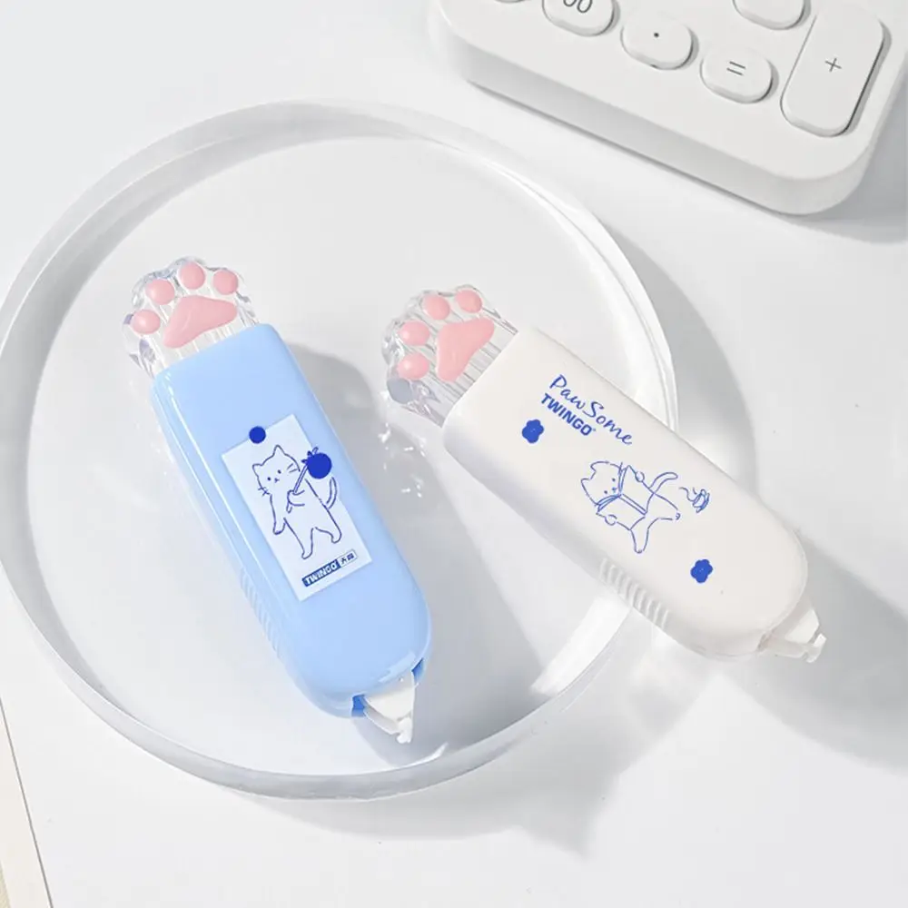 

Школьные принадлежности, креативный инструмент для коррекции ошибок, Корректирующая лента в виде кошачьей лапы, лента для пятен и точечного покрытия, белый корректор