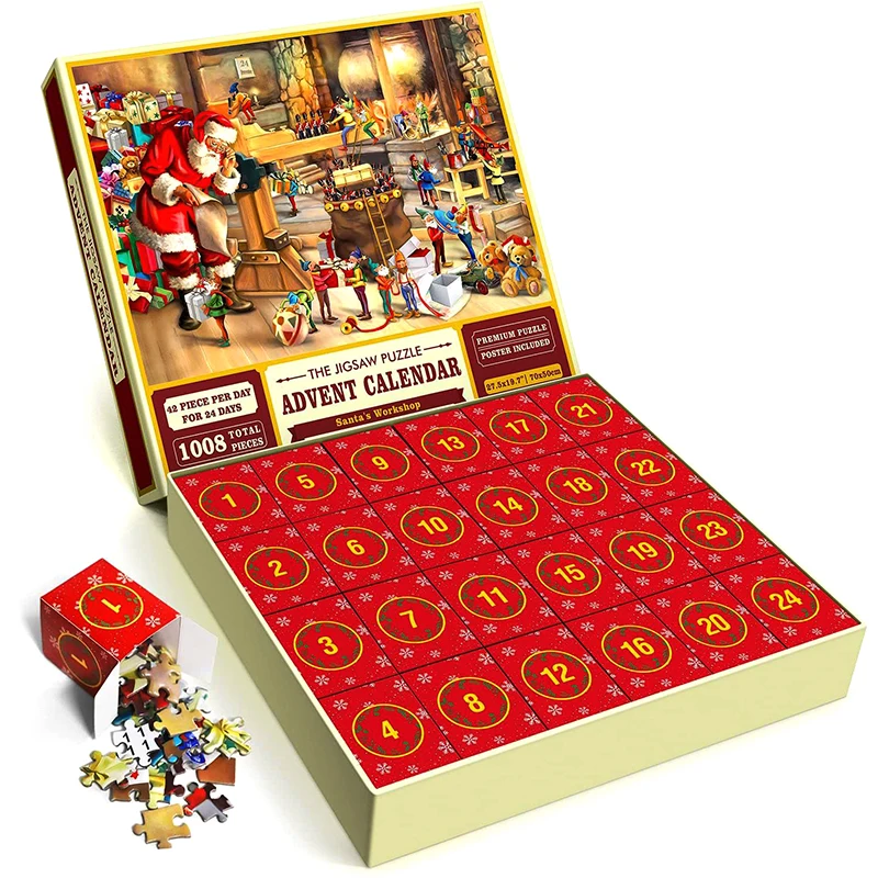 2024New24PCSChristmasAdventCalendarGirlsBoys1008Pieces