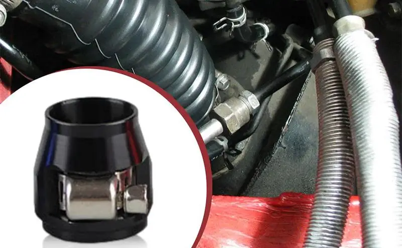 

Oil Line Clamps Car Modification Supplies Oil Pipe Hose Holder Hose Trimmer AN 6 Clamp Clamp Fuel Hose Clamp Auto Accessories