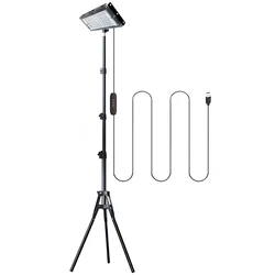 Adjustable Tripod Stand Indoor Plant Grow Light with Full Spectrum LED Lamps (Black - 1 Pack)