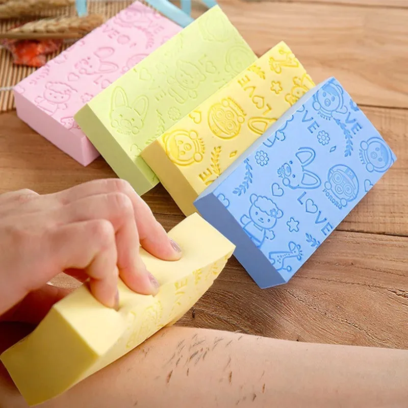 Kids Adult Bath Sponge Exfoliating Cleaning Shower Brush Dead Skin Removing Body Scrubber for Baby Shower Sponge Ball