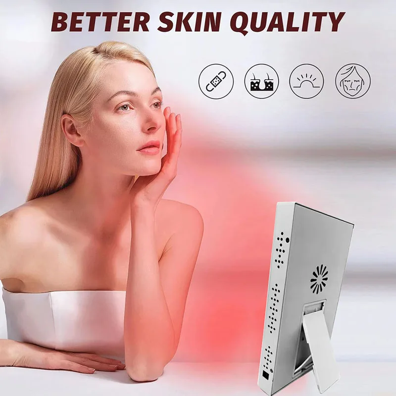 NEW 40 LEDs Red＆Infrared Light Therapy Lamp 850nm 660nm Panel Lamps Back Burn Fat Wrap Slimming Machine Waist Heat Pad Full Body
