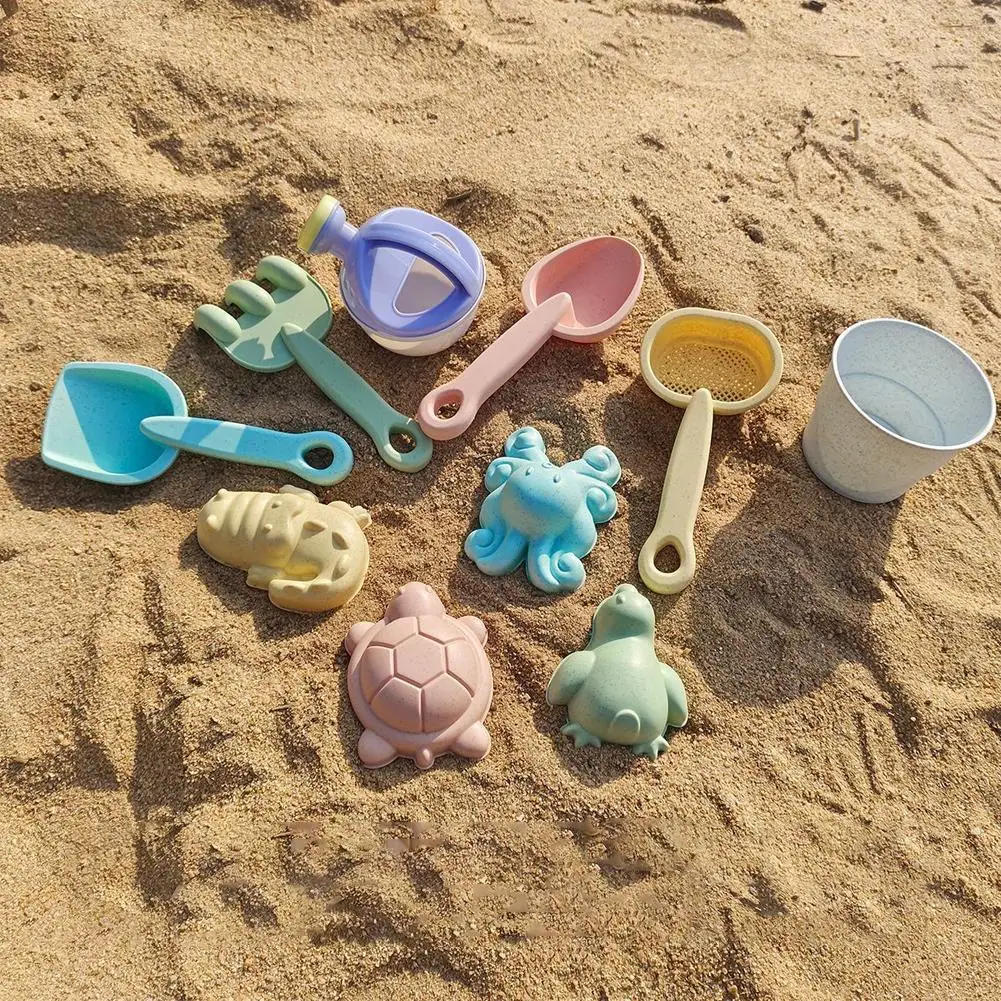 

Summer 11pcs Beach Sand Toys Set Children Kids Parent-Child Interaction Folding Bucket Outdoor Play Water Set Game Accessories