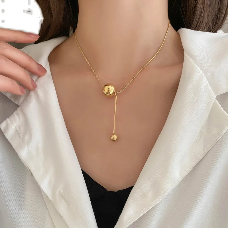 Buy ZITIQUE Women's Korean Style Simple Double-layered Necklace - Gold  Online | ZALORA Malaysia