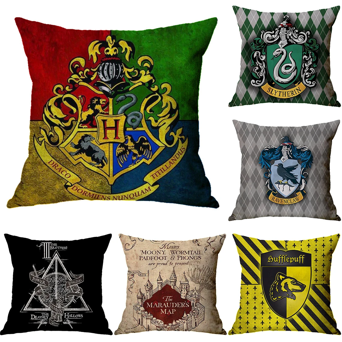 45*45 см Лидер продаж наволочки для подушек с принтом волшебной академии льняные