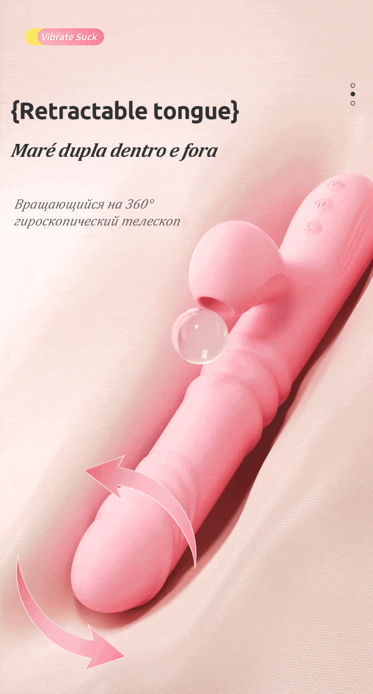 2 IN 1 Suck Vibrator Dildo Telescopic Vibrator Clit Sucking G Spot Stimulation Vibrator Women Sex Toys Adult Products uyo