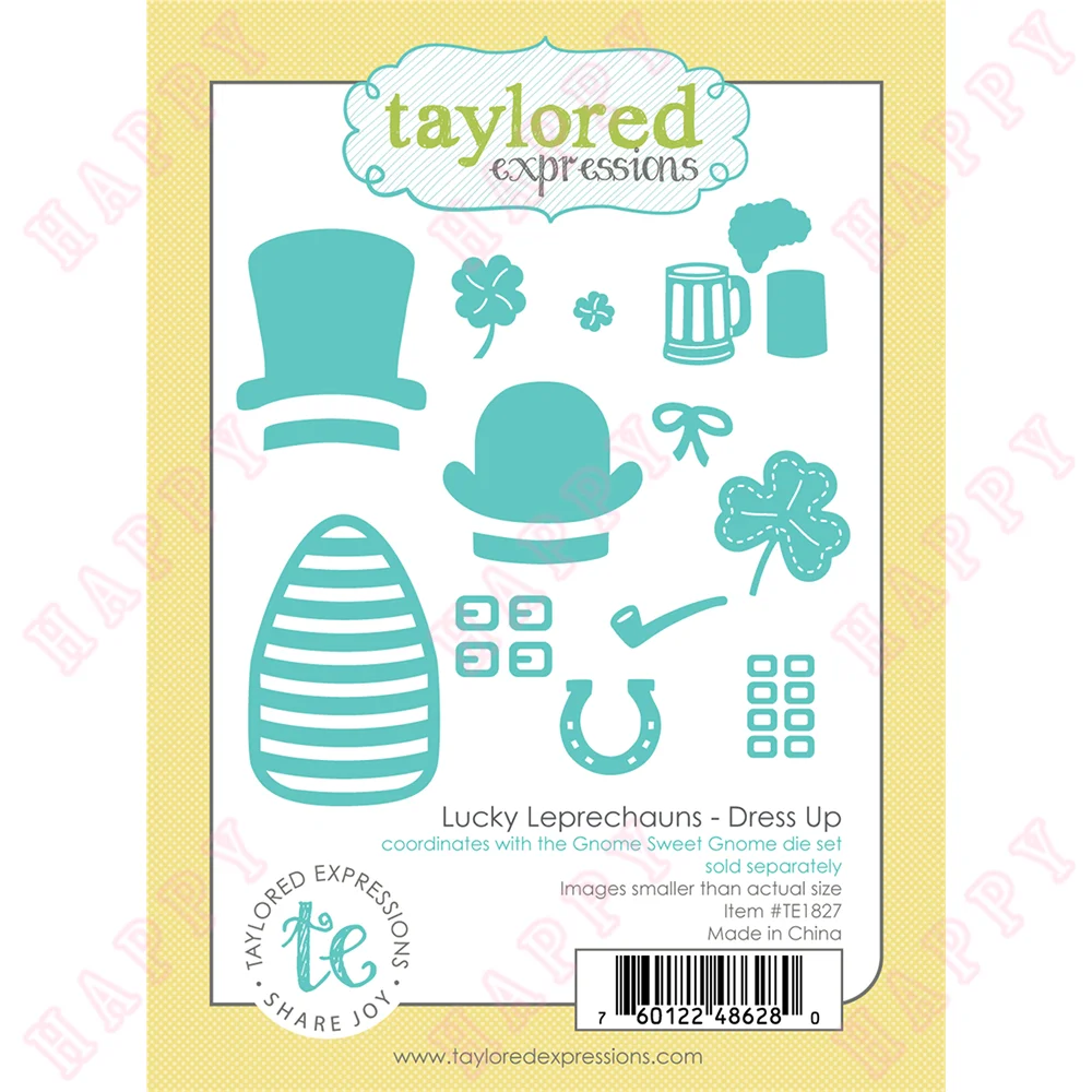 

Metal Cutting Dies Lucky Leprechauns - Dress Up DIY Scrapbook Envelope Diary Photo Album Paper Decorative Craft Embossing Mould