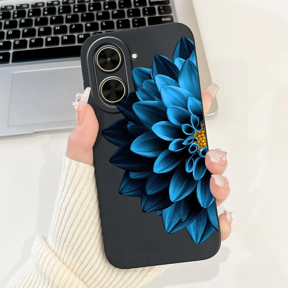 Luxury Flowers Bow Painted Soft TPU Phone Case Cover