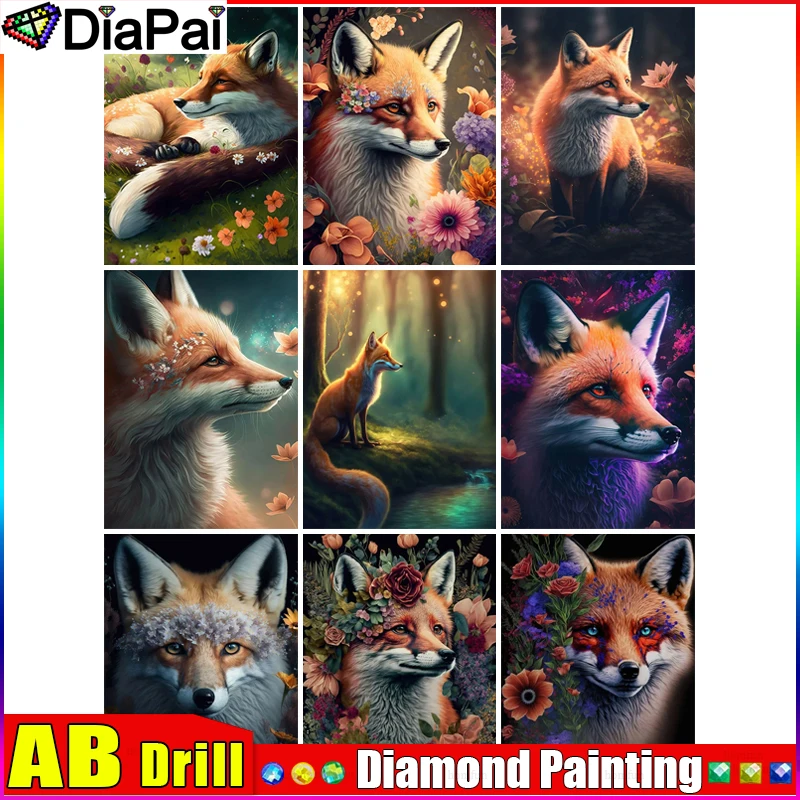 

Набор для алмазной вышивки «Лиса, животное, цветок, дерево»