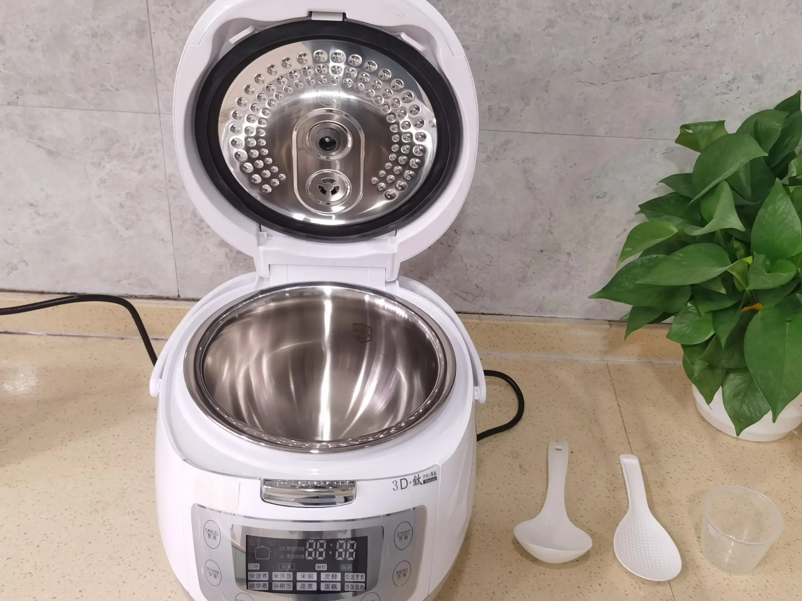 YYHC- Home Using 220V 5L 304 SS Inner Pot Rice Cooker Touch Sensitive Buttons Quick Cooking Non stick Rice Cooker